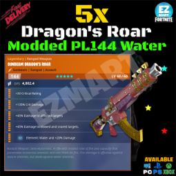 5x Modded Dragons Roar PL144 Water  - [PC, PS4, PS5, Xbox One and Series X/S] Fast Delivery! 0